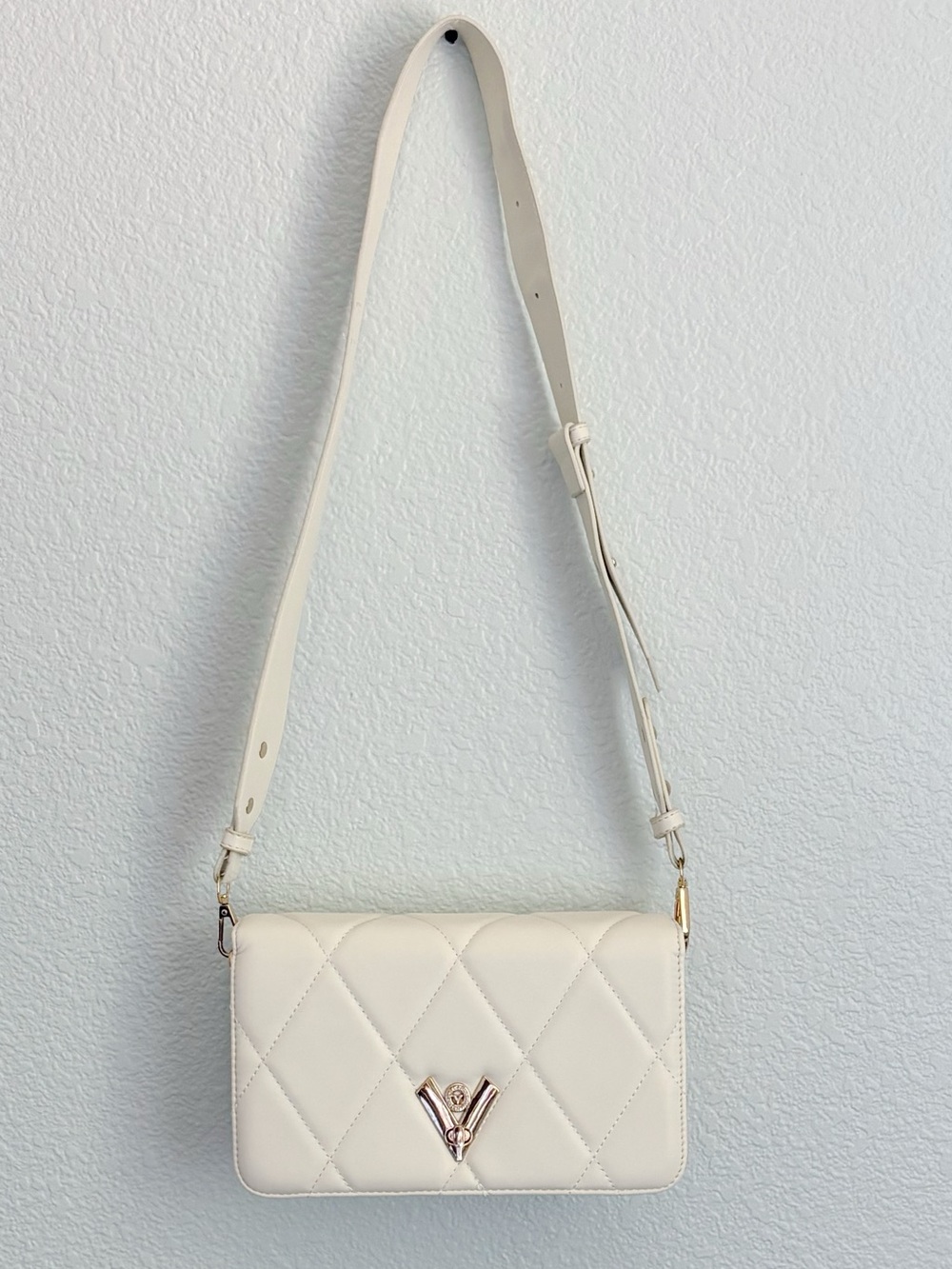Valentino Orlandi “V” Quilted Handbag